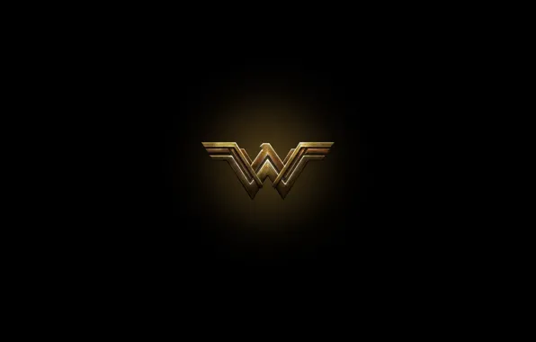 Cinema, red, golden, logo, Wonder Woman, black, yellow, movie
