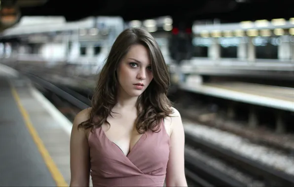 Girl, model, brown hair, Imogen Dyer
