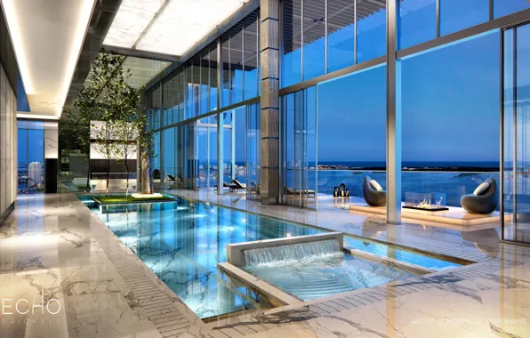 Picture Brickell, ECHO, Carlos Ott, penthouse, pool