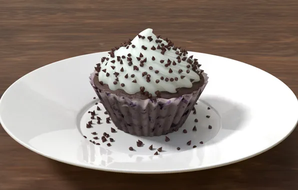 The sweetness, plate, dessert, cupcake
