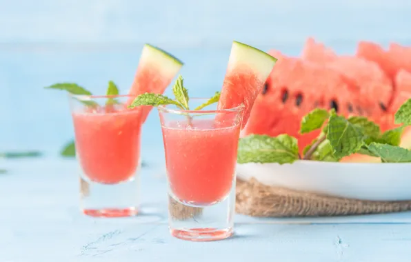 Watermelon, Cocktail, berry, slice