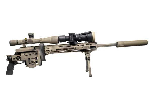 Optics, muffler, sniper rifle