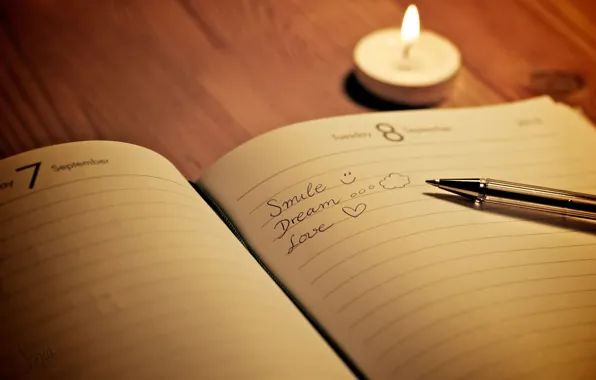 Picture mood, words, diary