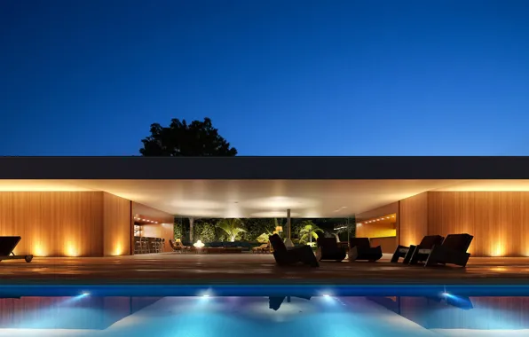 Wallpaper chair, pool, lighting, architecture, structure for mobile and ...