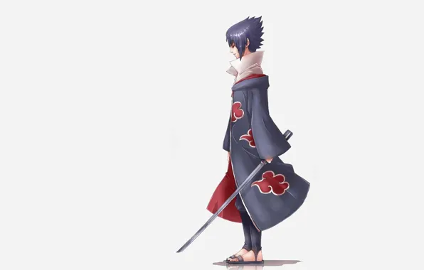 Minimalism, guy, Naruto, Naruto, Sasuke Uchiha