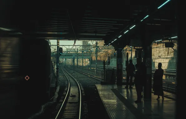 People, station, Japan, platform, Street Photography