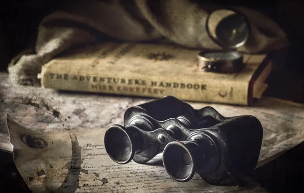 Macro, background, binoculars