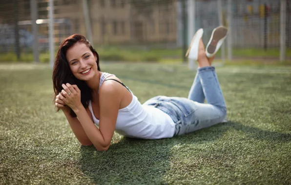 Picture summer, girl, smile, mood, hair, lies, Lena