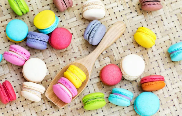 Picture colorful, dessert, cakes, sweet, sweet, dessert, macaroon, french