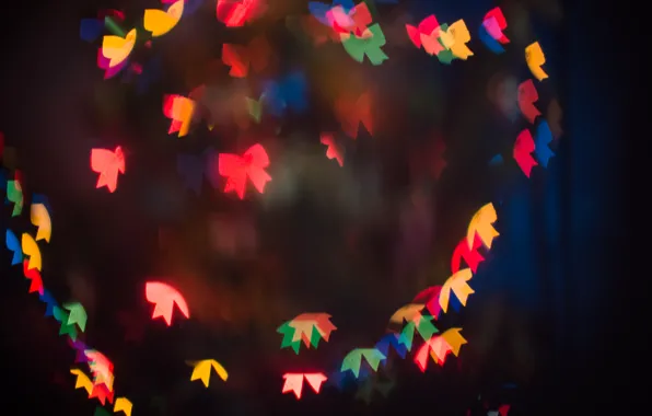 Holiday, new year, lights, bokeh