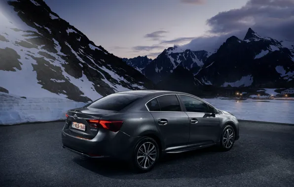 Toyota, sedan, avensis, sneg