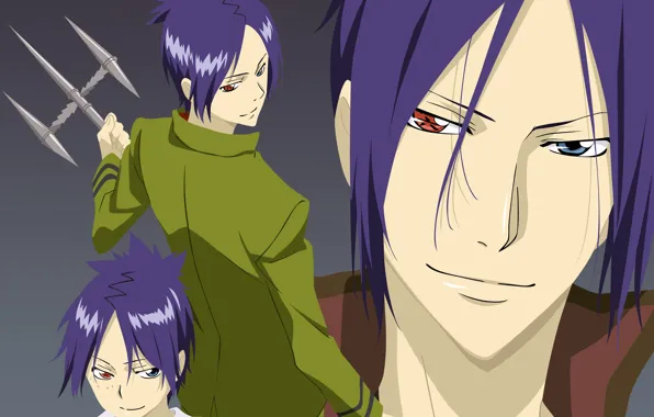 Picture look, art, guy, Rakudo Mukuro, the guardian of the mist, Tutor Hitman Reborn