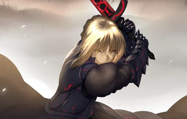 Anime, art, Fate/Stay Night, the saber