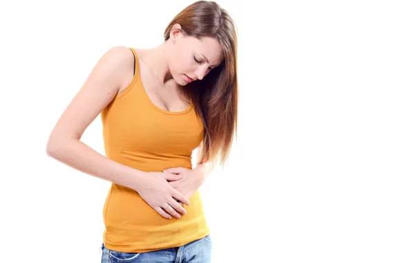 Picture woman, belly pain, pains
