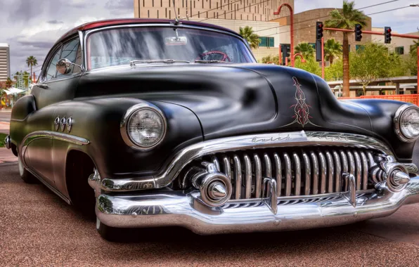 Retro, Buick, car, the front, Buick