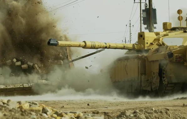Picture War, The explosion, Tank, Challenger 2