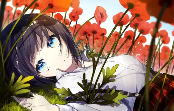Girl, Field, Maki