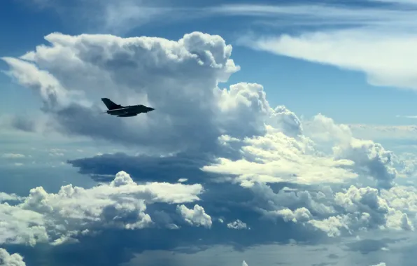 The sky, clouds, the plane, &ampquot;Topнадо&ampquot;