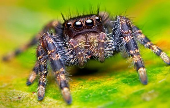 Eyes, macro, spider, paws, spider, insect, eyes, macro
