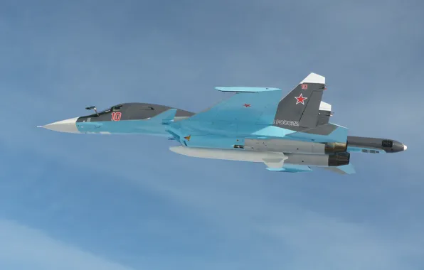 Picture flight, dry, su-34, bomber, the Russian air force