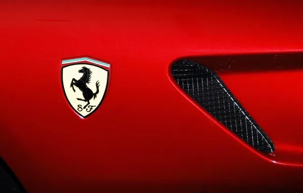 Picture Red, Background, Ferrari, Logo