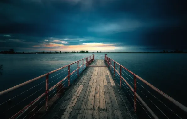 Picture sea, bridge, nature