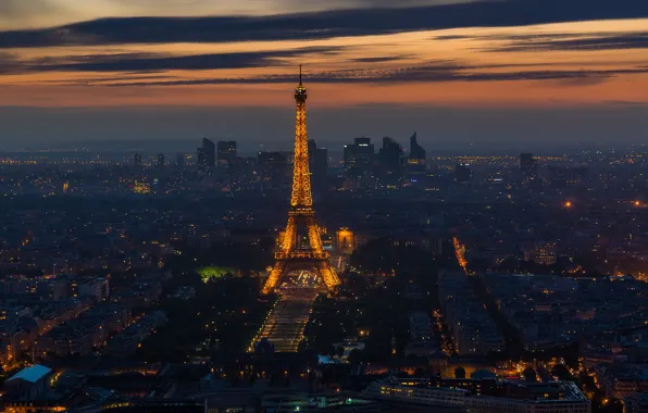 Night, the city, Paris