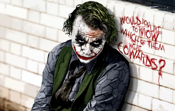 Picture Joker, the dark knight, Heath Ledger