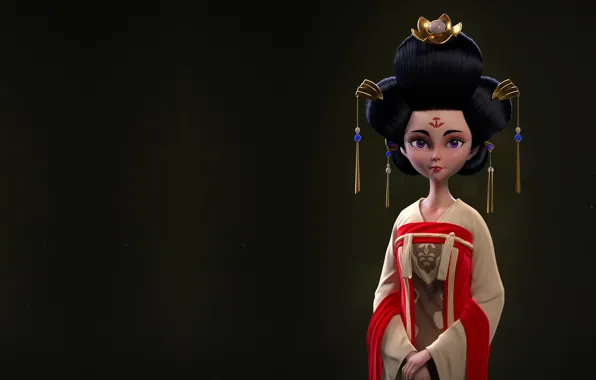 Picture art, Asian, Francis-Xavier Martins, The Bride