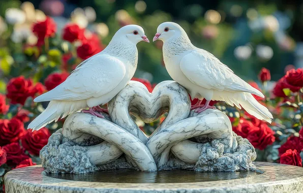 Love, holiday, heart, heart, hearts, heart, Valentine's Day, AI art