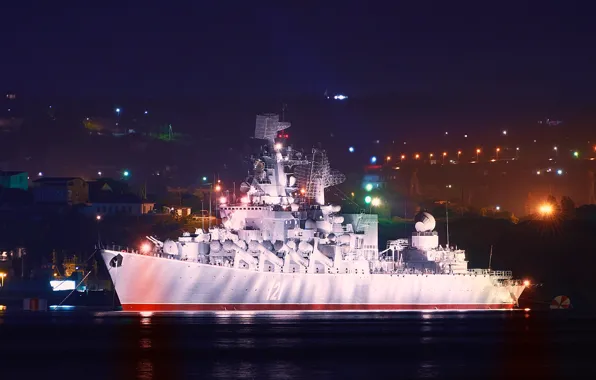 Moscow, backlight, cruiser, rocket