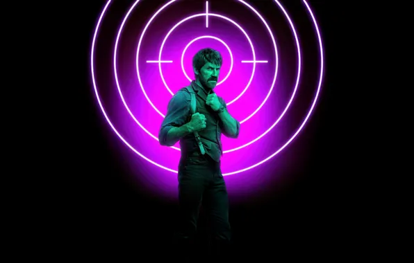 Black background, poster, target, Scott Edkins, Scott Adkins, The Killer's Game, The Killer's Game