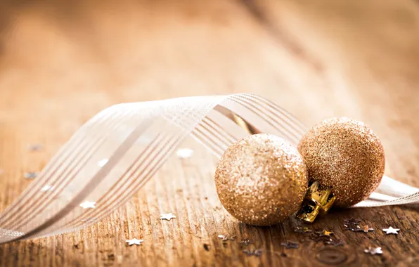 Picture decoration, new year, Merry Christmas, decoration, New year, golden balls, Merry Christmas, Golden balls