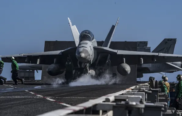 Fighter, deck, Super Hornet, FA-18F