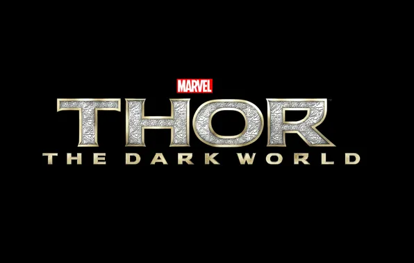 Logo, background, Marvel, Thor, Movie, Letters, Thor The Dark World