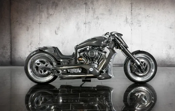 Picture grey, motorcycle, bike, carbon, 2011, custom, Bike, mirror tile