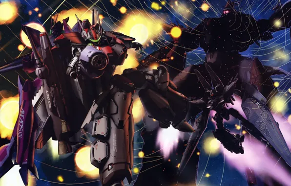 Space, power, armor, the battle, movie, macross frontier, fighting robots