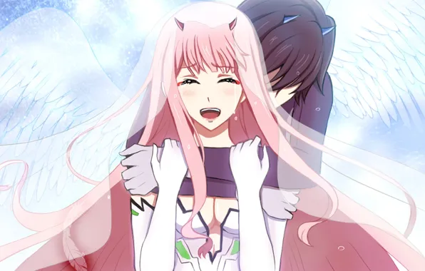 Art, pair, two, Darling In The Frankxx, Cute in France