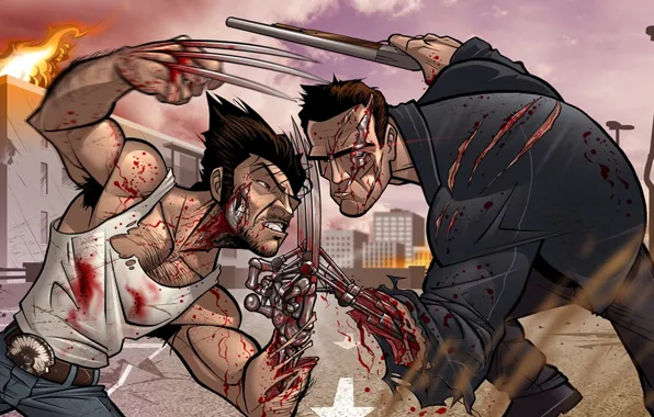 Wolverine, Wolverine, Arnold Schwarzenegger, patrick brown, arnold schwarzenegger