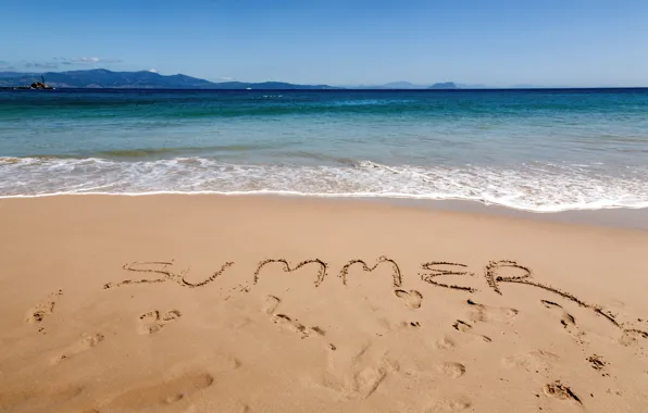 Sand, sea, wave, beach, summer, shore, summer, beach