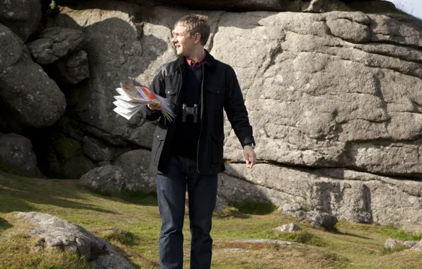Mountains, Sherlock Holmes, paper, Martin Freeman, Sherlock, Sherlock BBC, Sherlock Holmes, John Watson