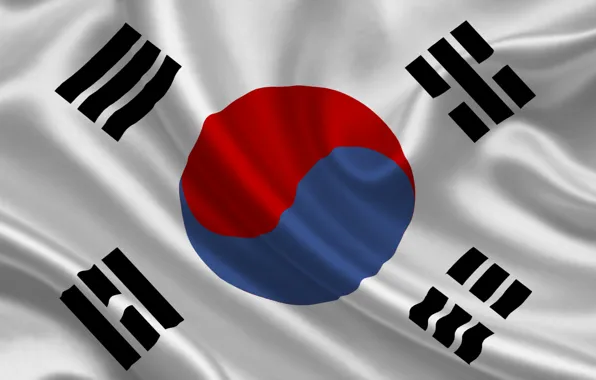 Flag, South Korea, south korea