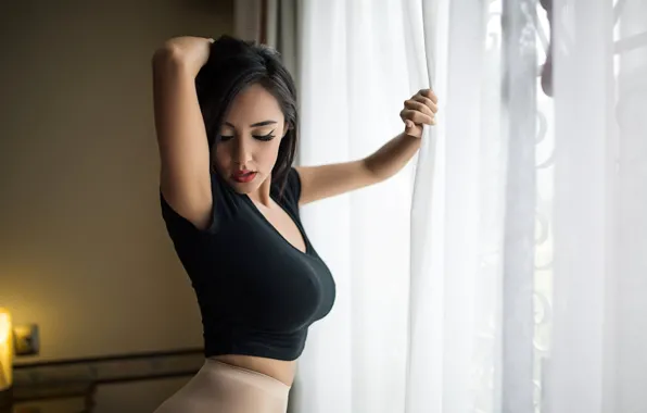 Sexy, boobs, big, breast, brunette, tits, big tits, big boobs