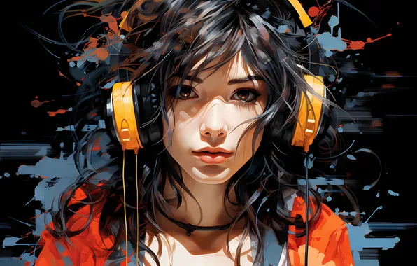 Girl, face, image, digital painting, digital art, AI art, digital painting, The Art of Artificial …