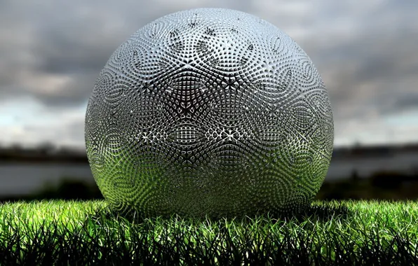 Picture field, grass, The ball