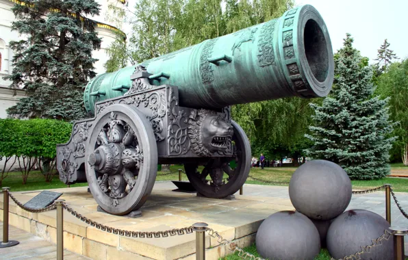 Picture monument, Moscow, The Kremlin, The Tsar cannon