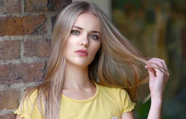 Look, girl, hair, portrait