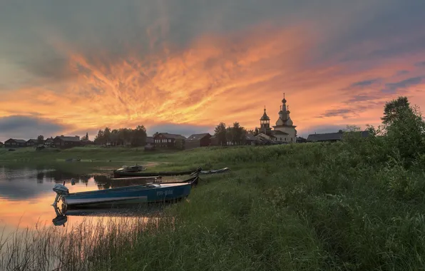 Picture village, Arkhangelsk oblast, Kimzha