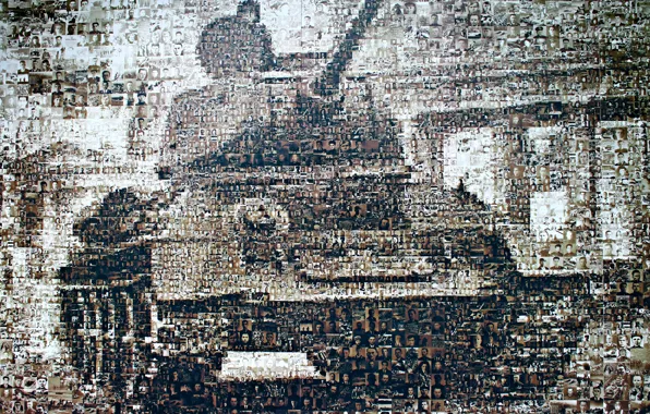 Picture victory, silhouette, face, photos, T-34, Soviet medium tank