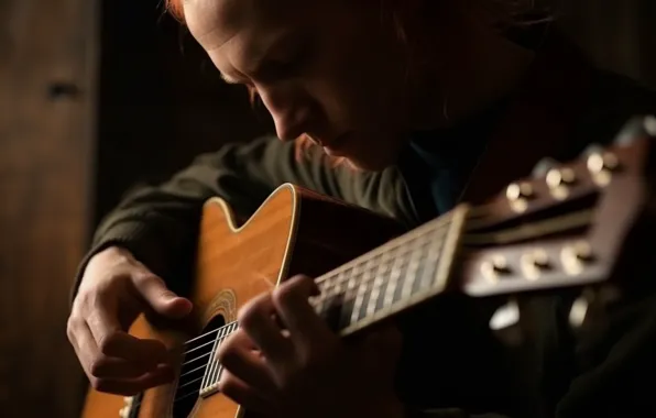 Face, pose, music, the game, guitar, hands, guitarist, guy